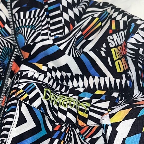 Snow Dragons snowboard ski winter Coat - Picture 7 of 10